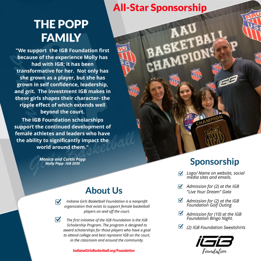 Popp Family Sponsorship